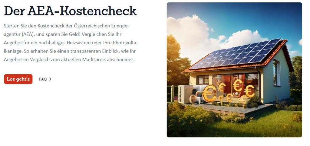 AEA Kostencheck für Photovoltaik