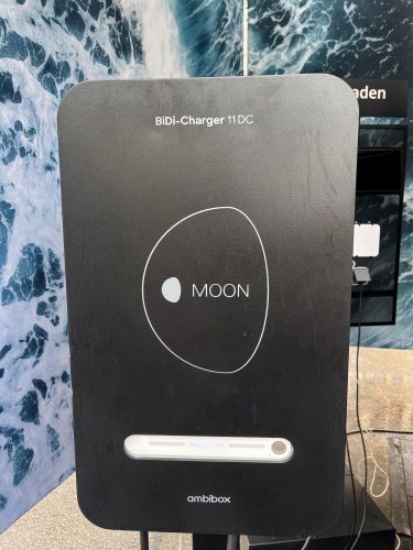 Die bidirektionale Wallbox von MOON - ermöglicht V2H mit 11 kW DC seitig es bidirektionales Laden z.B. für den Audi Q4 e-tron und andere Fahrzeuge.